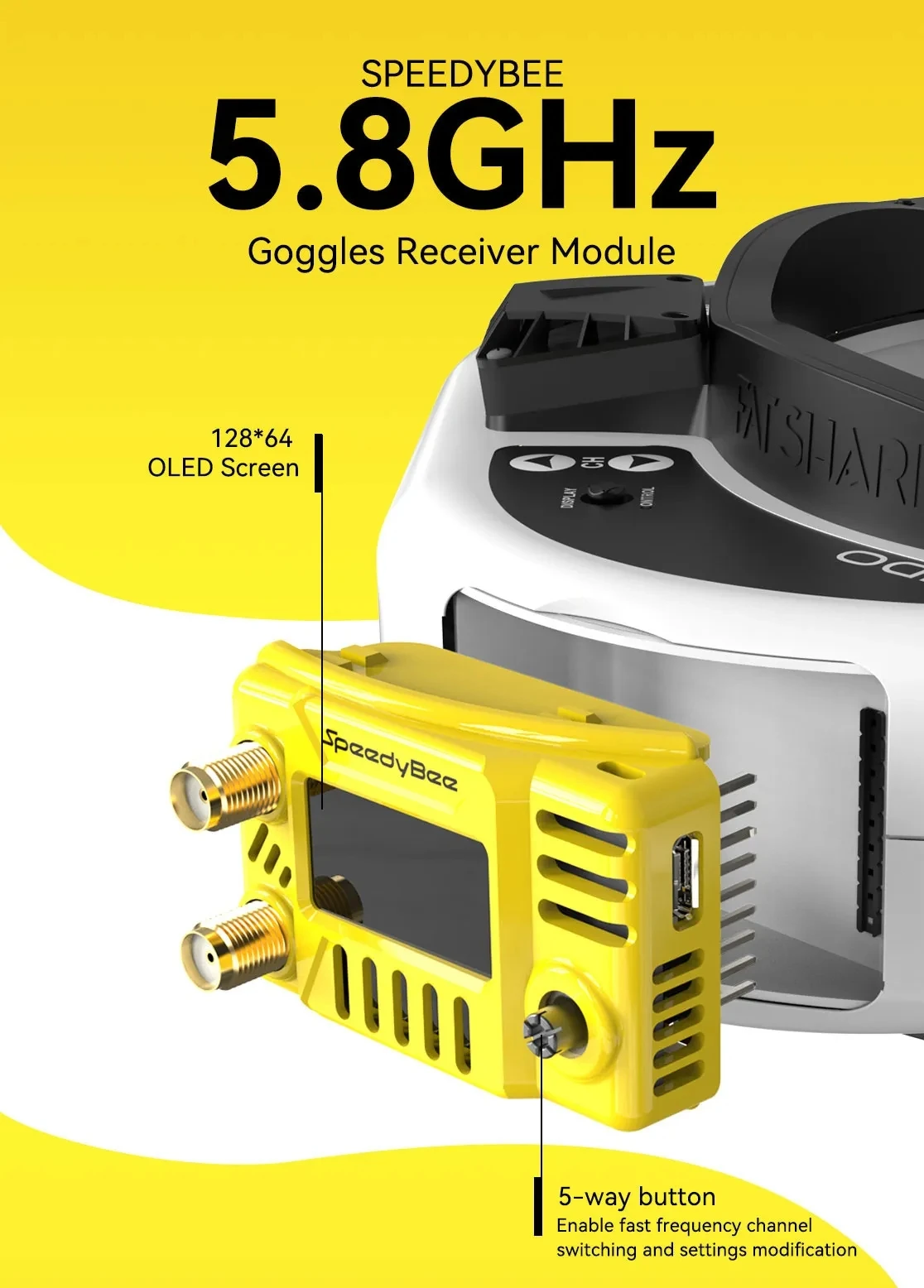 Drone Compass - Moduł do gogli FPV SpeedyBee 5.8GHz