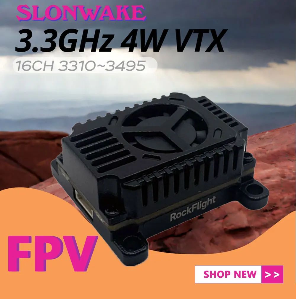 SLONWAKE FPV 3.3G 16CH 4000mW  – Drone Transmitter recenzja i cena