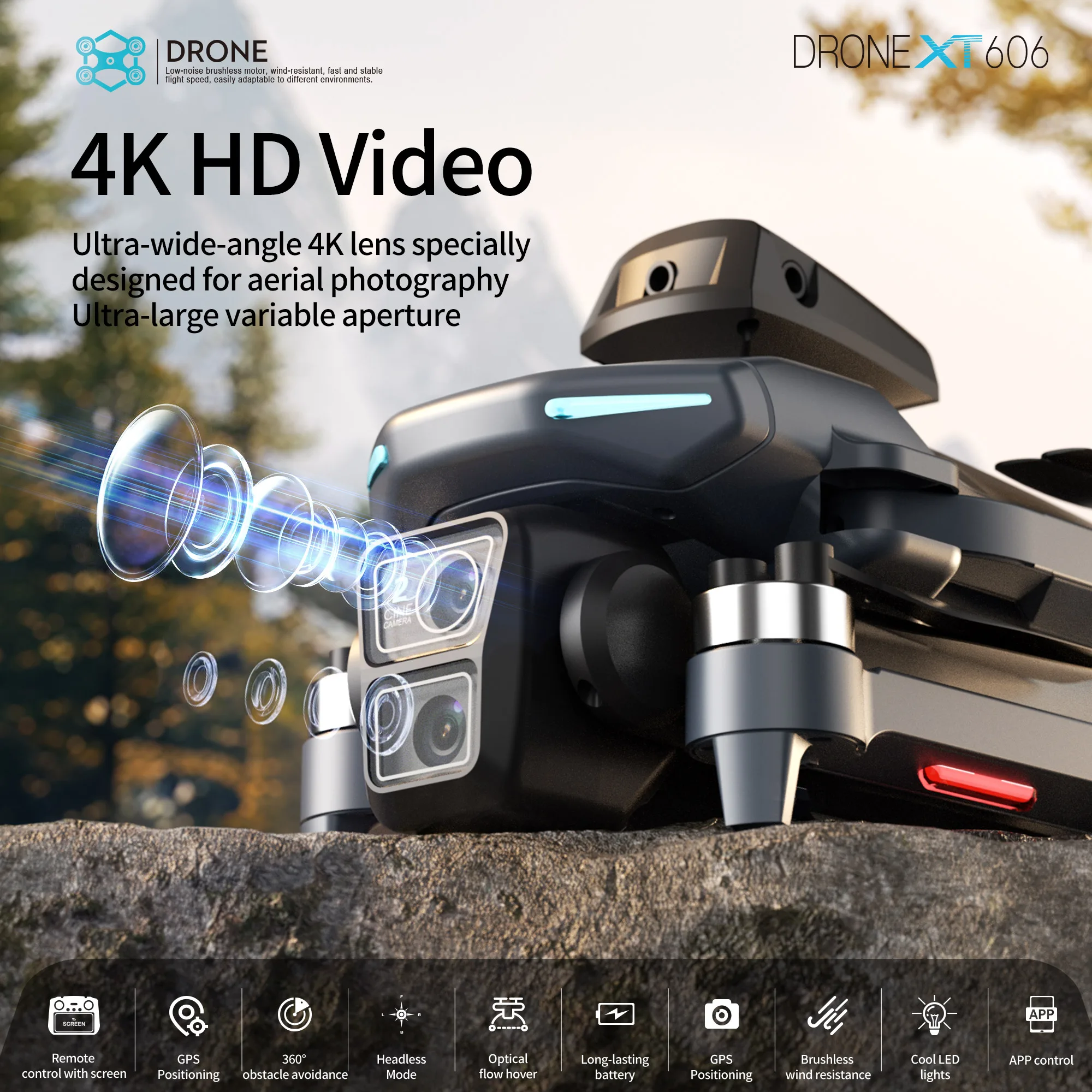 Oryginalny dron XT606 Professi – Drone Gps Mount recenzja i cena