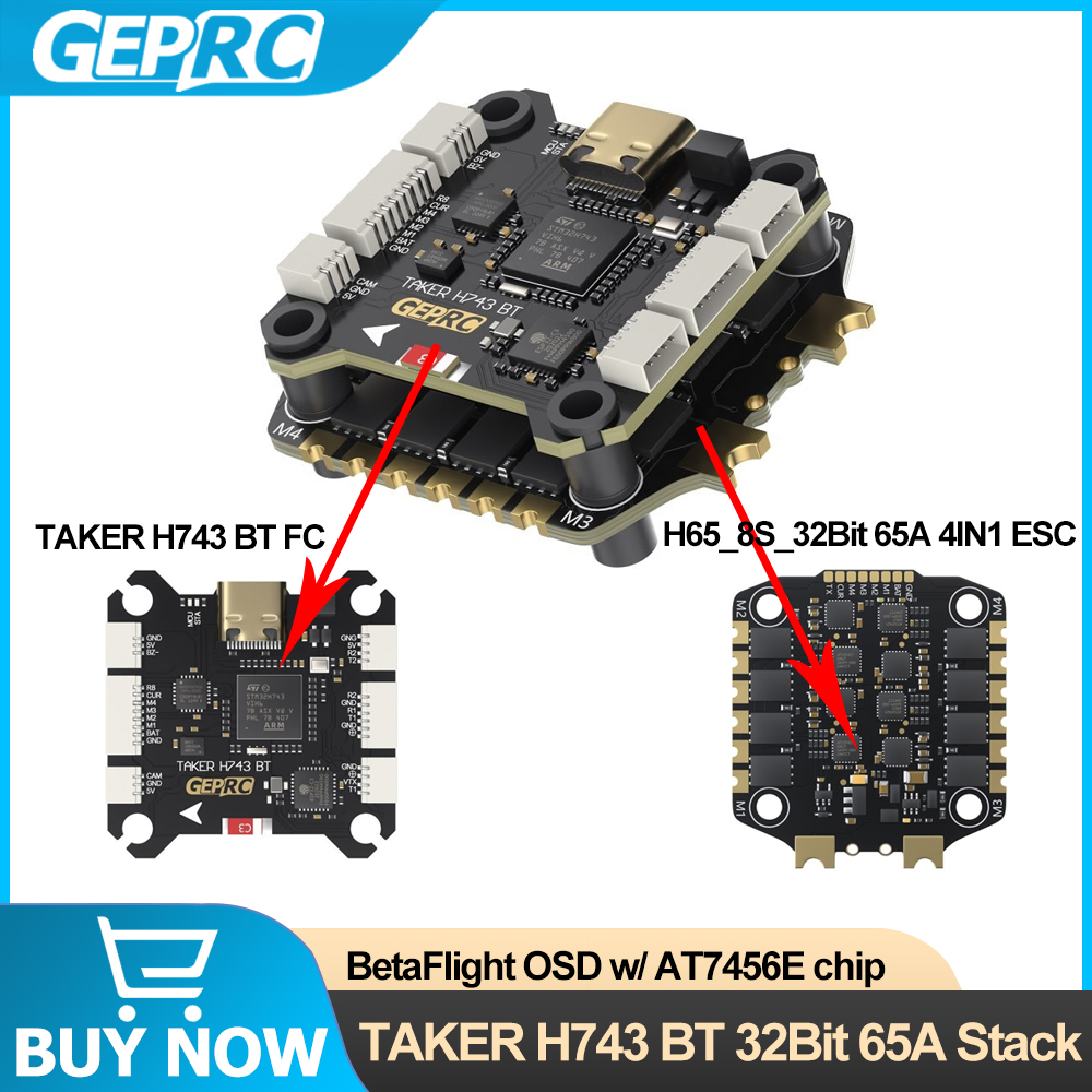 GEPRC TAKER H743 BT 32-bitowy  – Drone Esc recenzja i cena