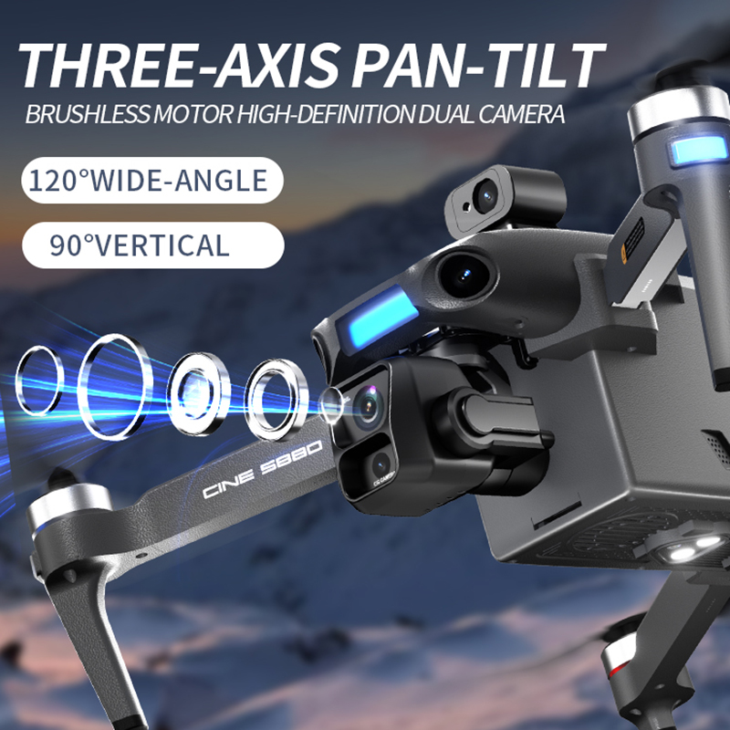 Nowy dron z podwójną kamerą 8K – Drone Gimbal recenzja i cena